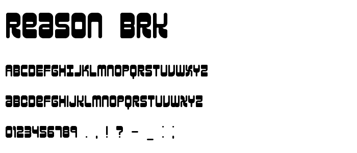Reason BRK font